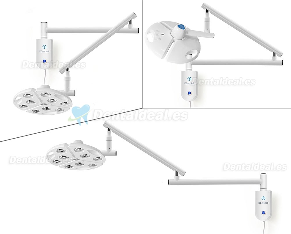 KWS KD-2012B-5 L&aacute;mpara Dental LED de Pared 90W sin Sombras para Exploraci&oacute;n